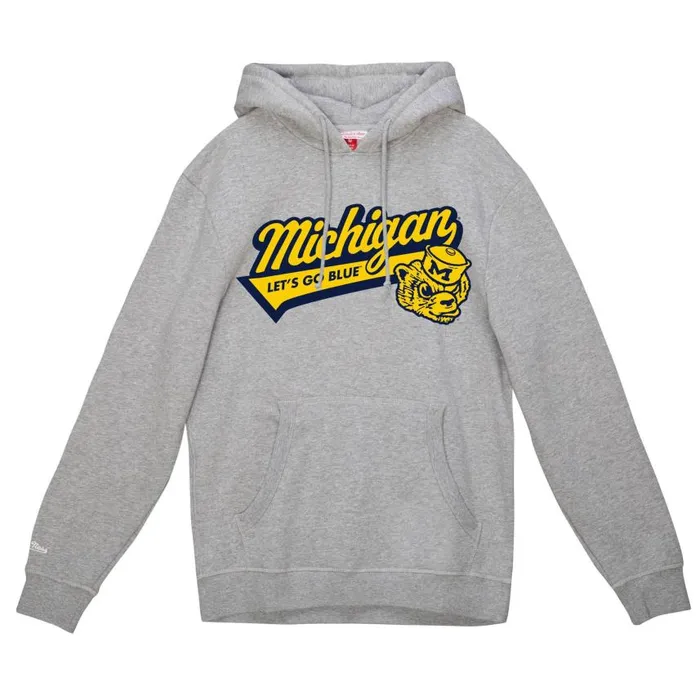 Mitchell and Ness College Tailsweep Pullover University Of Michigan Men Hoodies and Sweatshirts Mitchell and Ness College Tailsweep Pullover University Of Michigan Men Hoodies and Sweatshirts