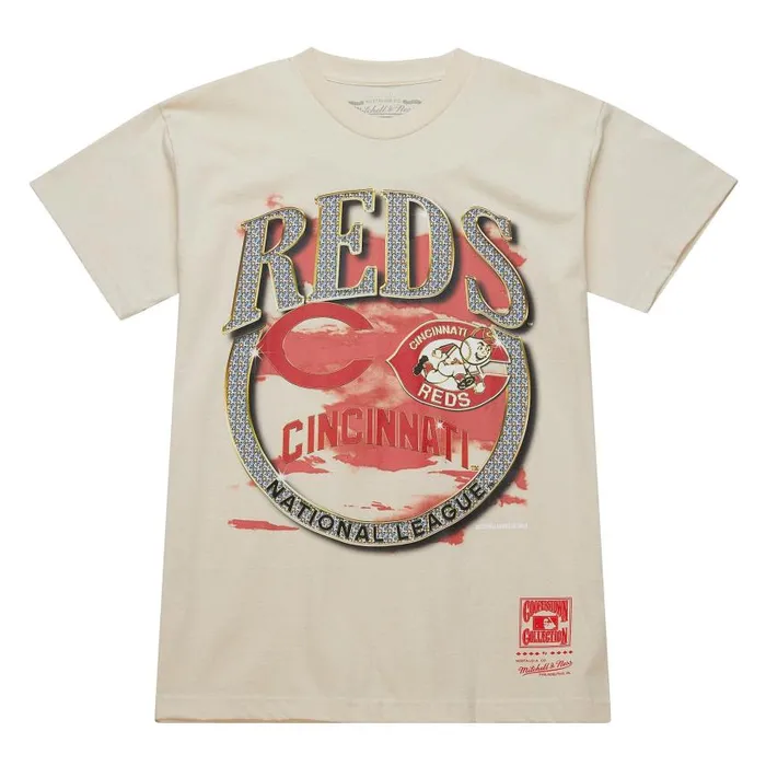 Mitchell and Ness Crown Jewels SS Tee Coop Cincinnati Reds Men TShirts and Tops
