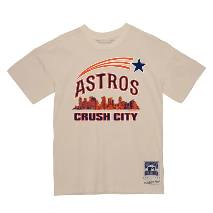 Mitchell and Ness Crush City Tee Houston Astros Men TShirts and Tops