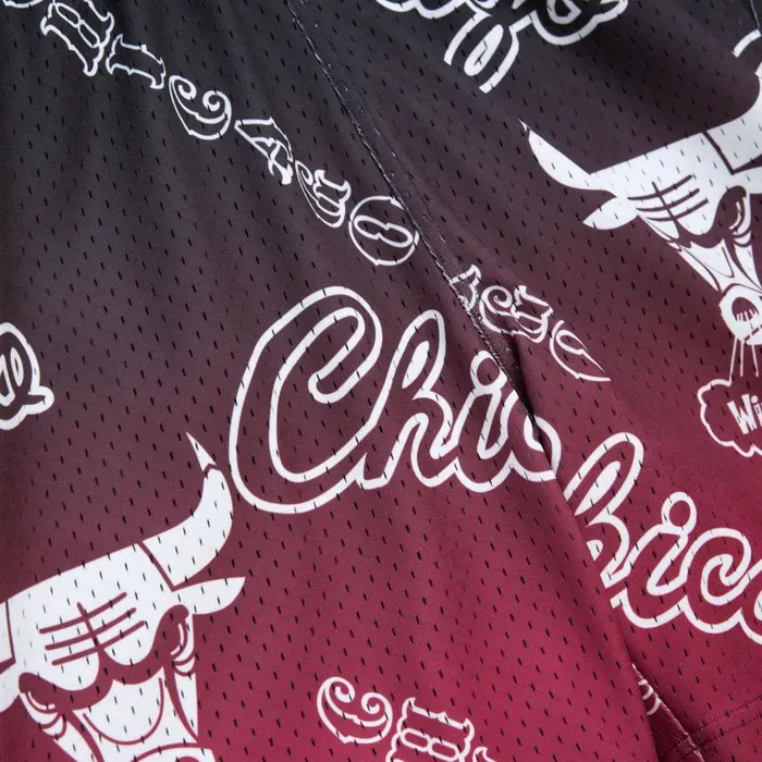 Mitchell and Ness Destination Leisure Camp Shorts Chicago Bulls Men Shorts Mitchell and Ness Destination Leisure Camp Shorts Chicago Bulls Men Shorts