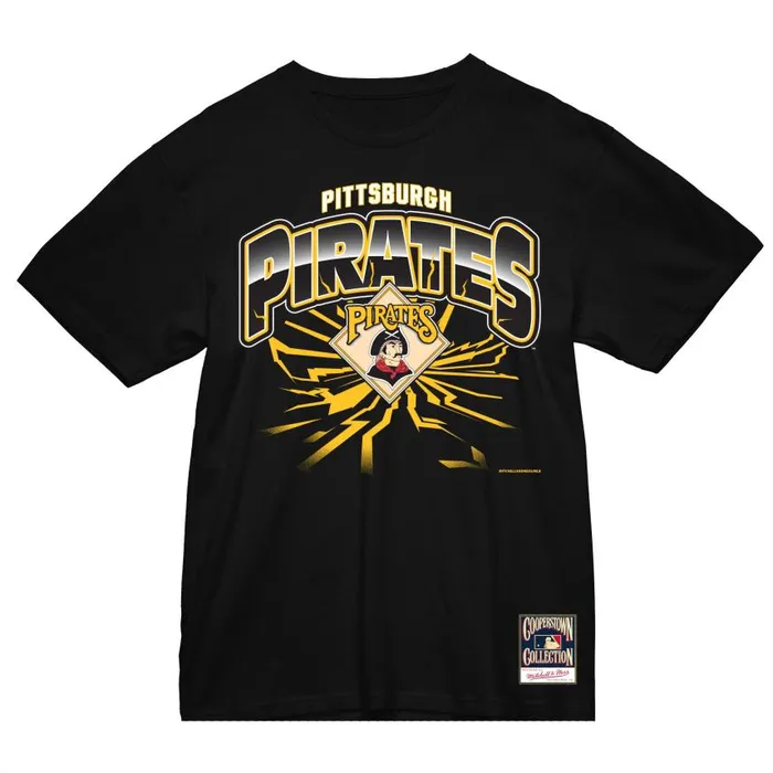 Mitchell and Ness Earthquake Tee Pittsburgh Pirates Men TShirts and Tops