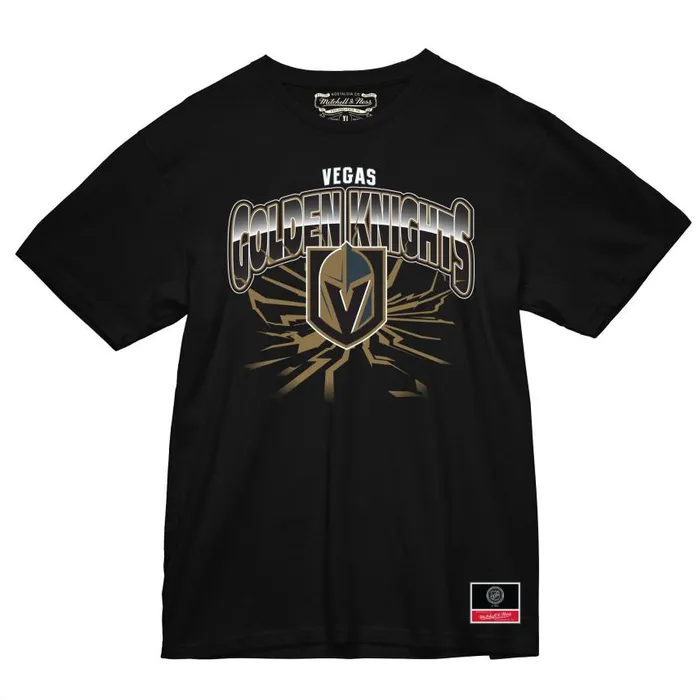 Mitchell and Ness Earthquake Tee Vegas Golden Knights Men TShirts and Tops