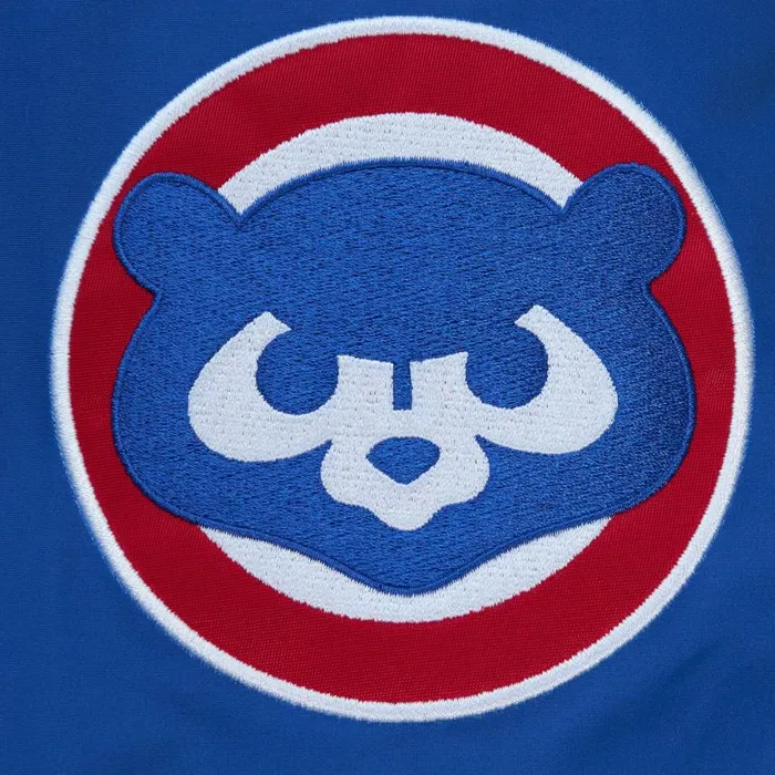 Mitchell and Ness Exploded Logo Warm Up Jacket Chicago Cubs Men Jackets and Outerwear Mitchell and Ness Exploded Logo Warm Up Jacket Chicago Cubs Men Jackets and Outerwear
