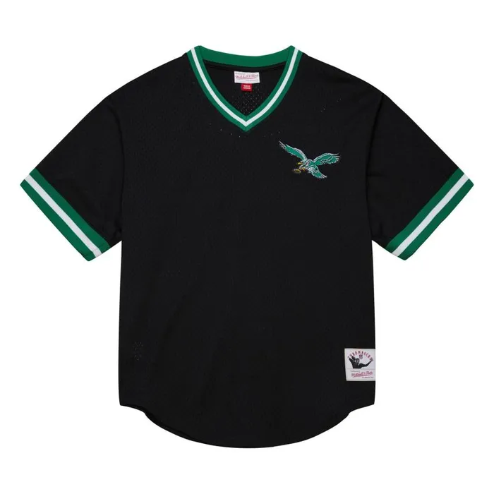 Mitchell and Ness Fashion Mesh VNeck Vintage Logo Philadelphia Eagles Men TShirts and Tops Mitchell and Ness Fashion Mesh VNeck Vintage Logo Philadelphia Eagles Men TShirts and Tops