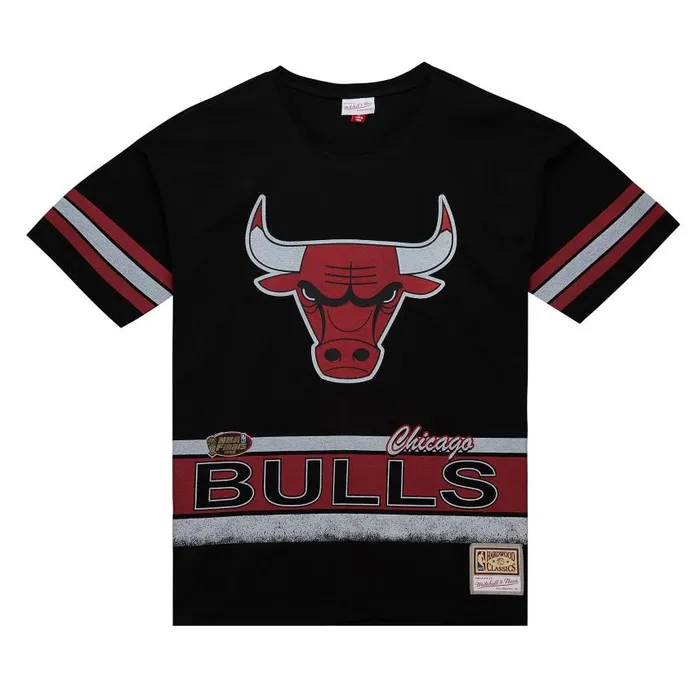 Mitchell and Ness Fashion Oversized SS Tee Vintage Logo Chicago Bulls Men TShirts and Tops Mitchell and Ness Fashion Oversized SS Tee Vintage Logo Chicago Bulls Men TShirts and Tops