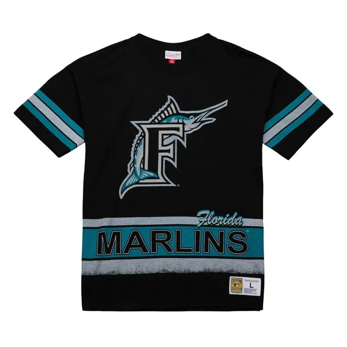 Mitchell and Ness Fashion Oversized SS Tee Vintage Logo Florida Marlins Men TShirts and Tops Mitchell and Ness Fashion Oversized SS Tee Vintage Logo Florida Marlins Men TShirts and Tops