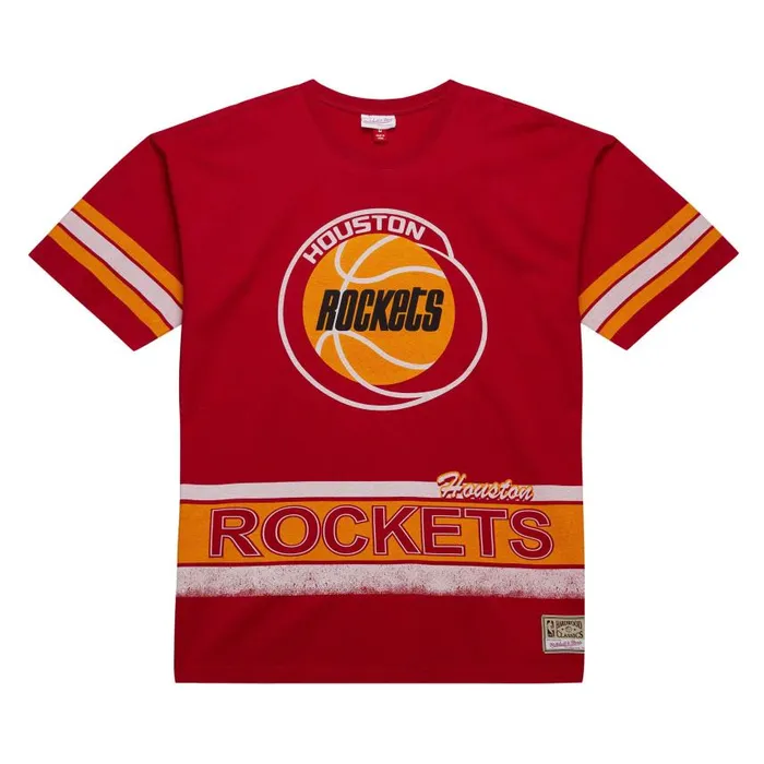 Mitchell and Ness Fashion Oversized SS Tee Vintage Logo Houston Rockets Men TShirts and Tops Mitchell and Ness Fashion Oversized SS Tee Vintage Logo Houston Rockets Men TShirts and Tops