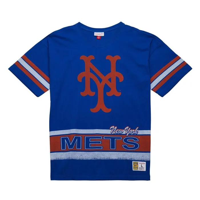 Mitchell and Ness Fashion Oversized SS Tee Vintage Logo New York Mets Men TShirts and Tops Mitchell and Ness Fashion Oversized SS Tee Vintage Logo New York Mets Men TShirts and Tops