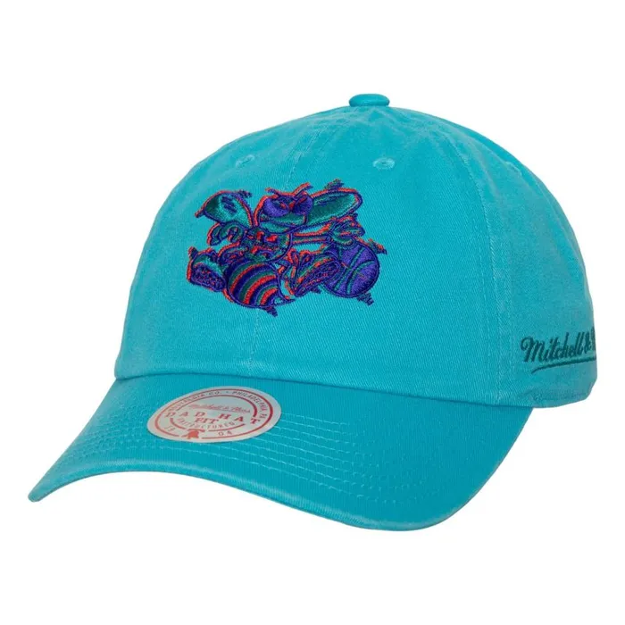 Mitchell and Ness Golden Hour Glaze Strapback HWC Charlotte Hornets Men Hats and Headwear