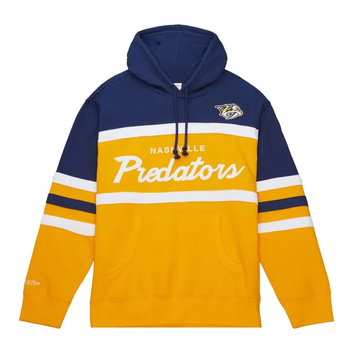 Mitchell and Ness Head Coach Hoodie Nashville Predators Men Hoodies and Sweatshirts Mitchell and Ness Head Coach Hoodie Nashville Predators Men Hoodies and Sweatshirts