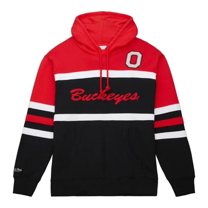 Mitchell and Ness Head Coach Hoodie Ohio State Men Hoodies and Sweatshirts