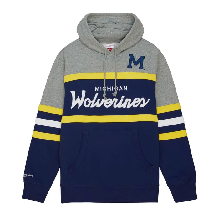 Mitchell and Ness Head Coach Hoodie University Of Michigan Men Hoodies and Sweatshirts Mitchell and Ness Head Coach Hoodie University Of Michigan Men Hoodies and Sweatshirts