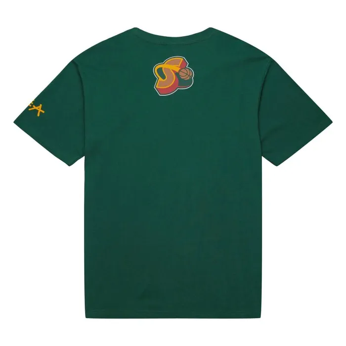 Mitchell and Ness Heavyweight Premium Player Tee Vintage Logo Seattle Supersonics Gary Payton Men TShirts and Tops Mitchell and Ness Heavyweight Premium Player Tee Vintage Logo Seattle Supersonics Gary Payton Men TShirts and Tops