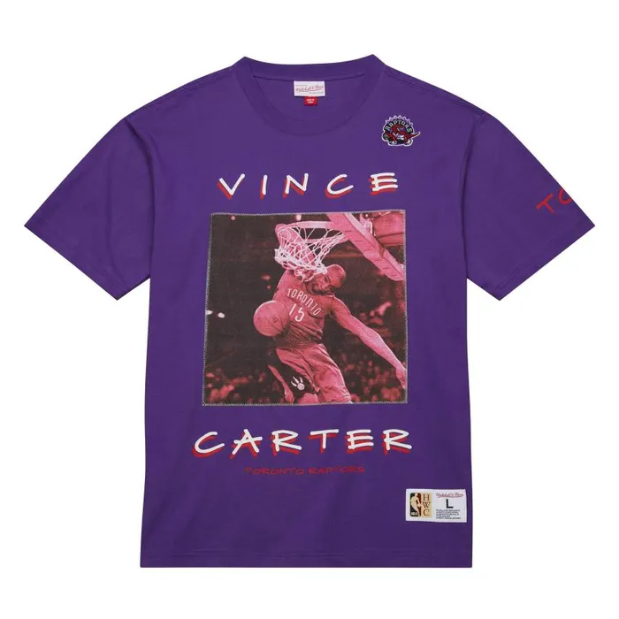 Mitchell and Ness Heavyweight Premium Player Tee Vintage Logo Toronto Raptors Vince Carter Men TShirts and Tops Mitchell and Ness Heavyweight Premium Player Tee Vintage Logo Toronto Raptors Vince Carter Men TShirts and Tops