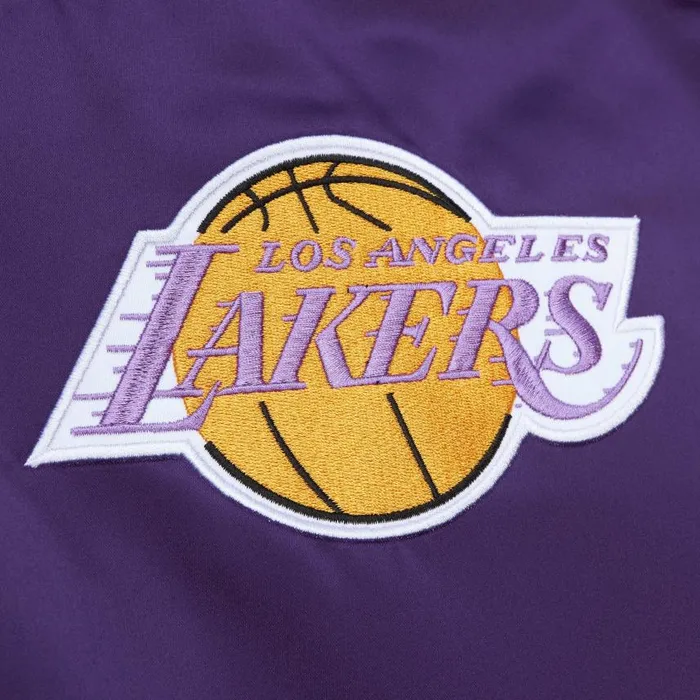 Mitchell and Ness Heavyweight Satin Jacket Los Angeles Lakers Men Jackets and Outerwear Mitchell and Ness Heavyweight Satin Jacket Los Angeles Lakers Men Jackets and Outerwear