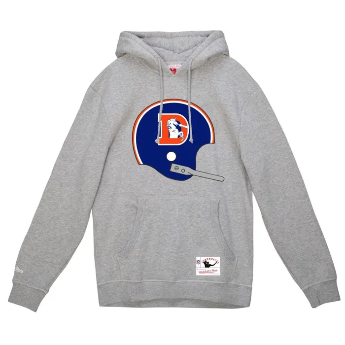 Mitchell and Ness Helmet 1 Hoodie Denver Broncos Men Hoodies and Sweatshirts