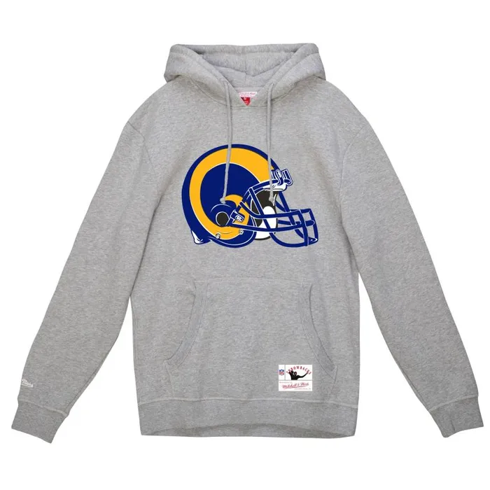 Mitchell and Ness Helmet 2 Hoodie Los Angeles Rams Men Hoodies and Sweatshirts