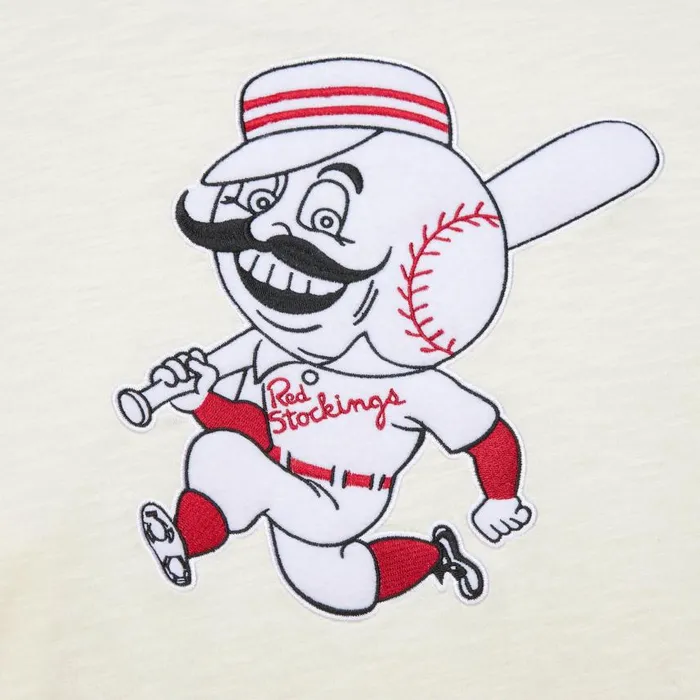 Mitchell and Ness Heritage LS Slub Tee Vintage Logo Cincinnati Reds Men TShirts and Tops Mitchell and Ness Heritage LS Slub Tee Vintage Logo Cincinnati Reds Men TShirts and Tops