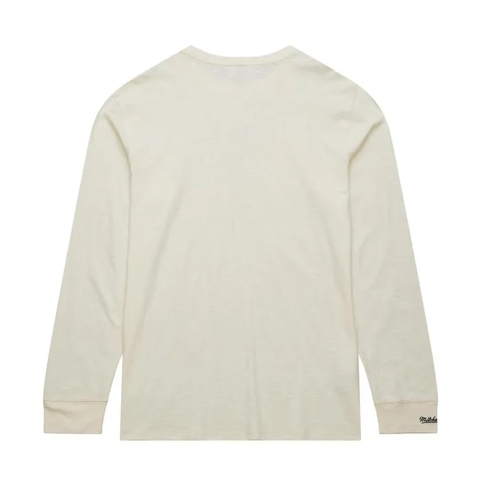 Mitchell and Ness Heritage LS Slub Tee Vintage Logo Yale University Men TShirts and Tops