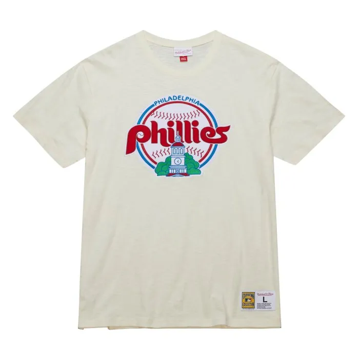 Mitchell and Ness Heritage SS Slub Tee Vintage Logo Philadelphia Phillies Men TShirts and Tops Mitchell and Ness Heritage SS Slub Tee Vintage Logo Philadelphia Phillies Men TShirts and Tops