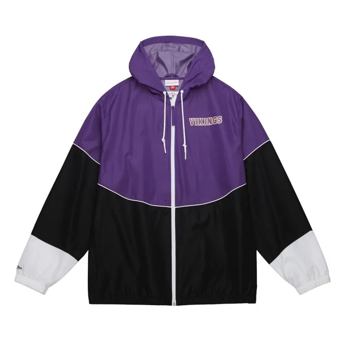 Mitchell and Ness Home Team Lightweight Windbreaker Minnesota Vikings Men Jackets and Outerwear Mitchell and Ness Home Team Lightweight Windbreaker Minnesota Vikings Men Jackets and Outerwear