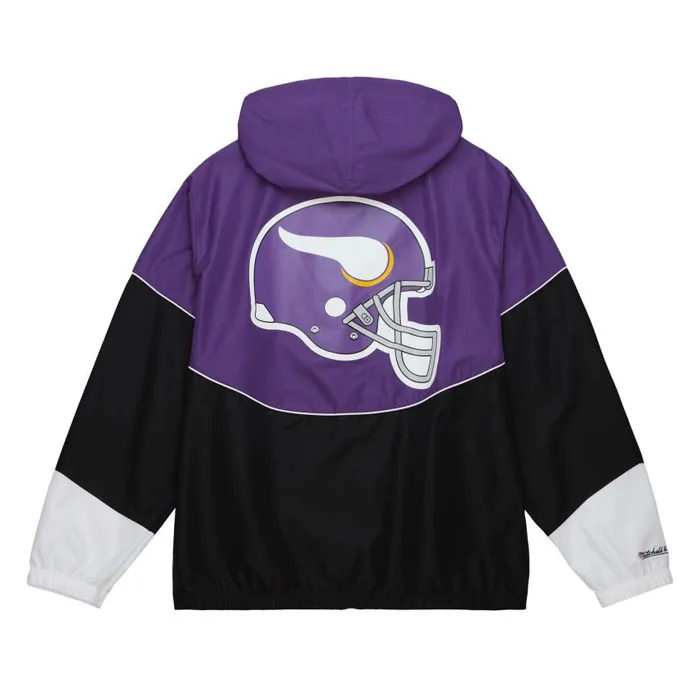 Mitchell and Ness Home Team Lightweight Windbreaker Minnesota Vikings Men Jackets and Outerwear Mitchell and Ness Home Team Lightweight Windbreaker Minnesota Vikings Men Jackets and Outerwear