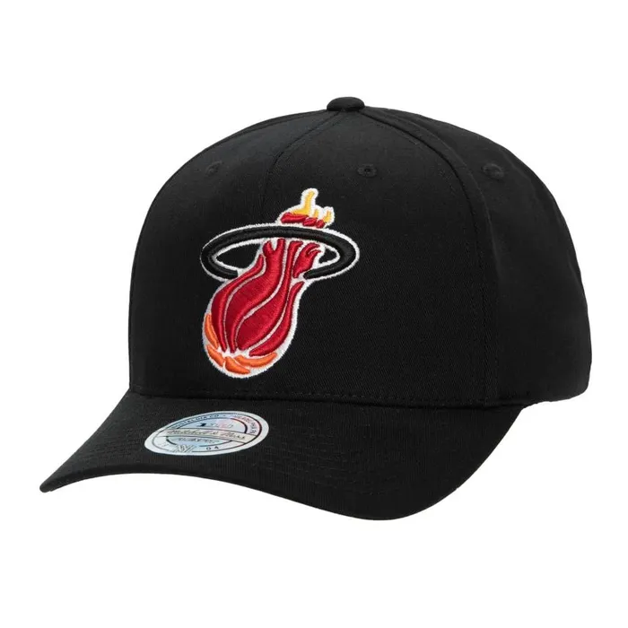 Mitchell and Ness HWC Library 110 Flex Snapback Miami Heat Men Hats and Headwear