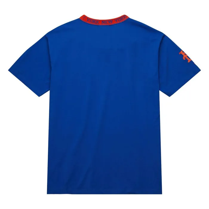 Mitchell and Ness Jacquard Ringer SS Tee Vintage Logo New York Mets Men TShirts and Tops Mitchell and Ness Jacquard Ringer SS Tee Vintage Logo New York Mets Men TShirts and Tops