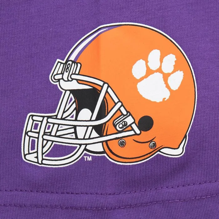 Mitchell and Ness Jaquard Ringer SS Tee Current Logo Clemson University Men TShirts and Tops