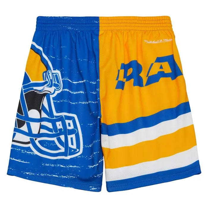 Mitchell and Ness Jumbotron 30 Shorts Los Angeles Rams Men Shorts Mitchell and Ness Jumbotron 30 Shorts Los Angeles Rams Men Shorts