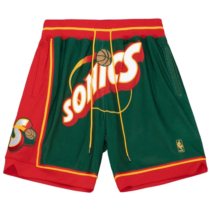 Mitchell and Ness Just Don Hardwood Classics Shorts Seattle Supersonics Men Shorts Mitchell and Ness Just Don Hardwood Classics Shorts Seattle Supersonics Men Shorts