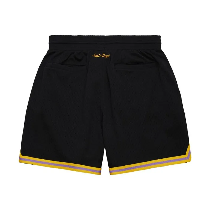 Mitchell and Ness Just Don Practice Shorts Los Angeles Lakers Men Shorts Mitchell and Ness Just Don Practice Shorts Los Angeles Lakers Men Shorts