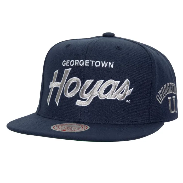 Mitchell and Ness Just Don Team Snapback V Georgetown University Men Hats and Headwear Mitchell and Ness Just Don Team Snapback V Georgetown University Men Hats and Headwear
