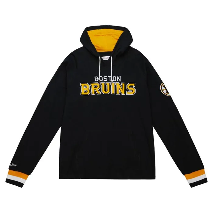 Mitchell and Ness Legendary Slub Long Sleeve Hoodie Boston Bruins Men Hoodies and Sweatshirts Mitchell and Ness Legendary Slub Long Sleeve Hoodie Boston Bruins Men Hoodies and Sweatshirts