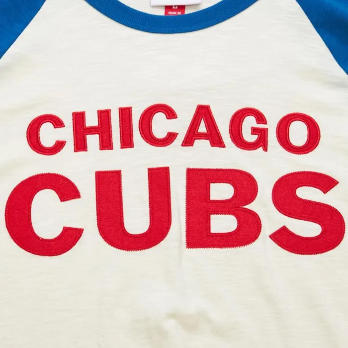 Mitchell and Ness Legendary Slub LS Current Logo Chicago Cubs Men TShirts and Tops Mitchell and Ness Legendary Slub LS Current Logo Chicago Cubs Men TShirts and Tops