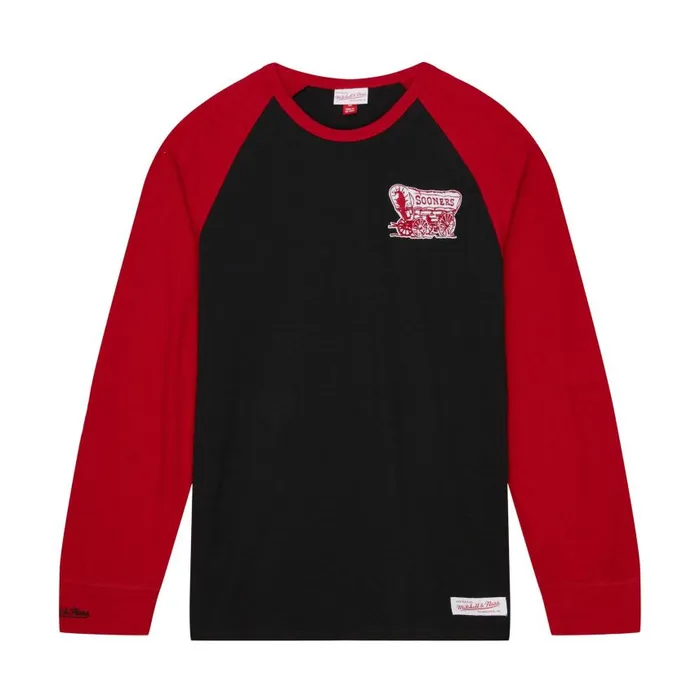 Mitchell and Ness Legendary Slub LS Tee University Of Oklahoma Men TShirts and Tops Mitchell and Ness Legendary Slub LS Tee University Of Oklahoma Men TShirts and Tops