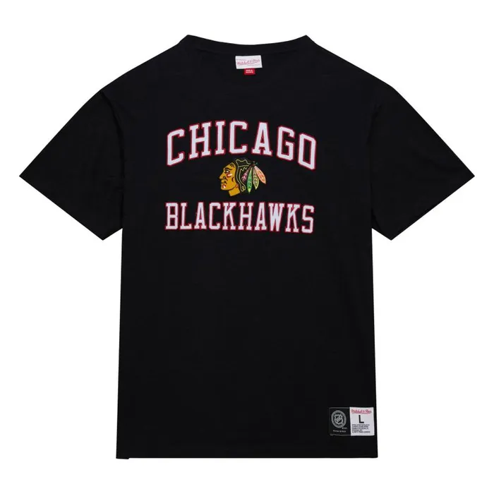 Mitchell and Ness Legendary Slub SS Tee Current Logo Chicago Blackhawks Men TShirts and Tops Mitchell and Ness Legendary Slub SS Tee Current Logo Chicago Blackhawks Men TShirts and Tops