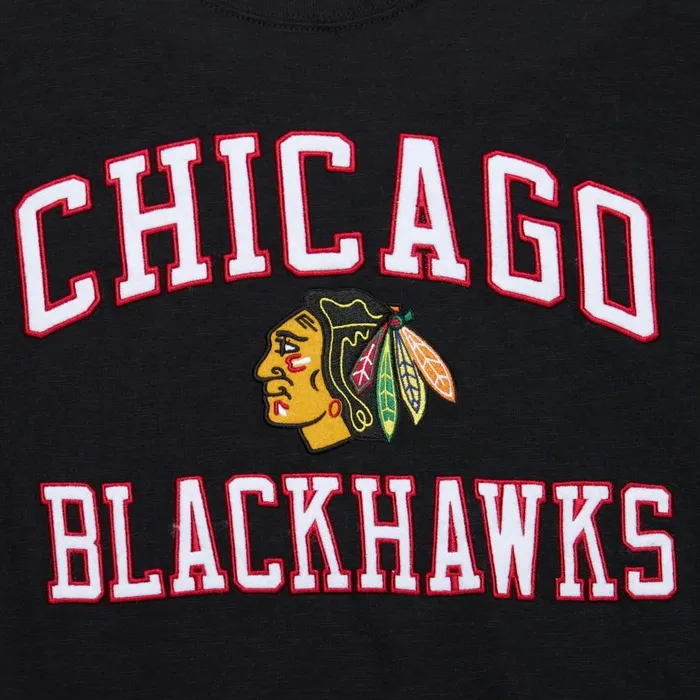 Mitchell and Ness Legendary Slub SS Tee Current Logo Chicago Blackhawks Men TShirts and Tops Mitchell and Ness Legendary Slub SS Tee Current Logo Chicago Blackhawks Men TShirts and Tops