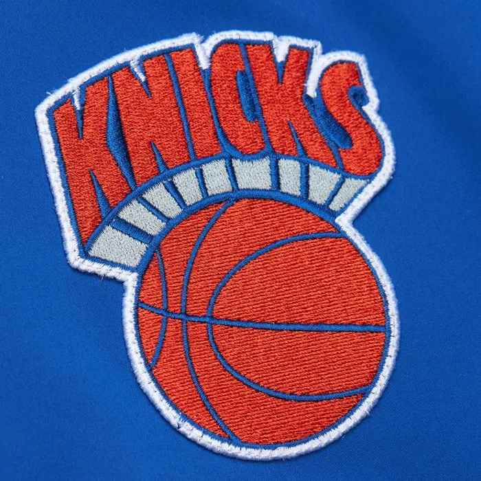 Mitchell and Ness Lightweight Satin Bomber Vintage Logo New York Knicks Men Jackets and Outerwear Mitchell and Ness Lightweight Satin Bomber Vintage Logo New York Knicks Men Jackets and Outerwear