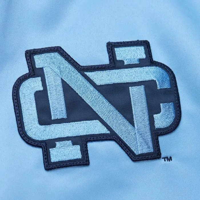 Mitchell and Ness Lightweight Satin Bomber Vintage Logo University Of North Carolina Men Jackets and Outerwear Mitchell and Ness Lightweight Satin Bomber Vintage Logo University Of North Carolina Men Jackets and Outerwear
