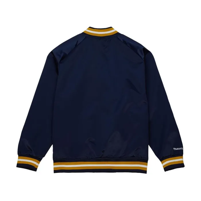 Mitchell and Ness Lightweight Satin Jacket Current Logo University Of Notre Dame Men Jackets and Outerwear Mitchell and Ness Lightweight Satin Jacket Current Logo University Of Notre Dame Men Jackets and Outerwear