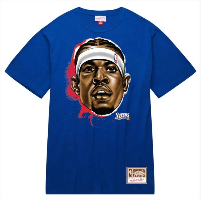 Mitchell and Ness Love Tee Philadelphia 76ers Allen Iverson Men TShirts and Tops Mitchell and Ness Love Tee Philadelphia 76ers Allen Iverson Men TShirts and Tops