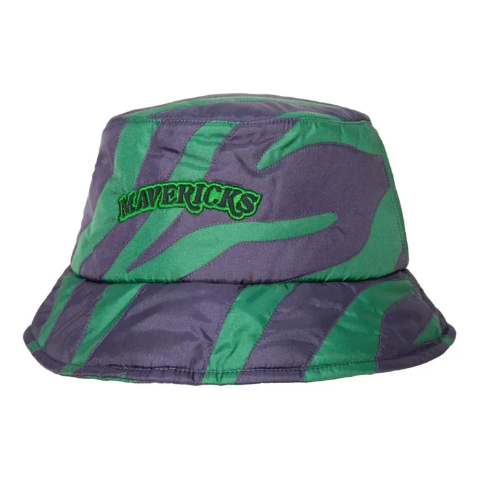 Mitchell and Ness MandN X Melody Ehsani Quilted Bucket Dallas Mavericks Men Hats and Headwear Mitchell and Ness MandN X Melody Ehsani Quilted Bucket Dallas Mavericks Men Hats and Headwear