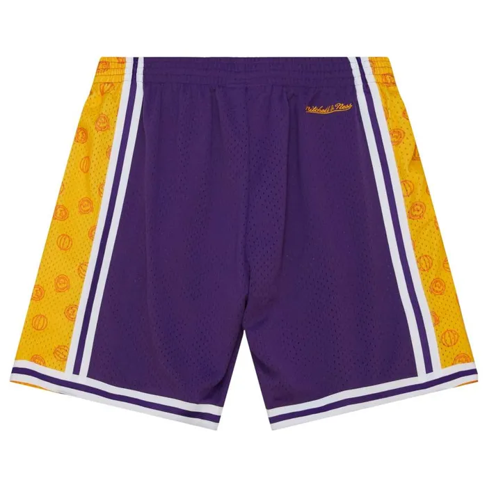Mitchell and Ness MandN X Ozuna Swingman Shorts Los Angeles Lakers Men Shorts Mitchell and Ness MandN X Ozuna Swingman Shorts Los Angeles Lakers Men Shorts