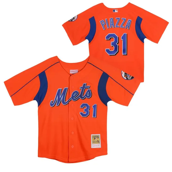 Mitchell and Ness Mesh BP Jersey New York Mets Mike Piazza Kids Jerseys Mitchell and Ness Mesh BP Jersey New York Mets Mike Piazza Kids Jerseys