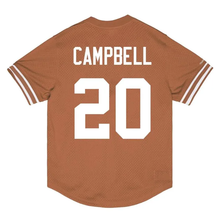 Mitchell and Ness NandN Mesh Crewneck University Of Texas At Austin 1977 Earl Campbell Men Hoodies and Sweatshirts