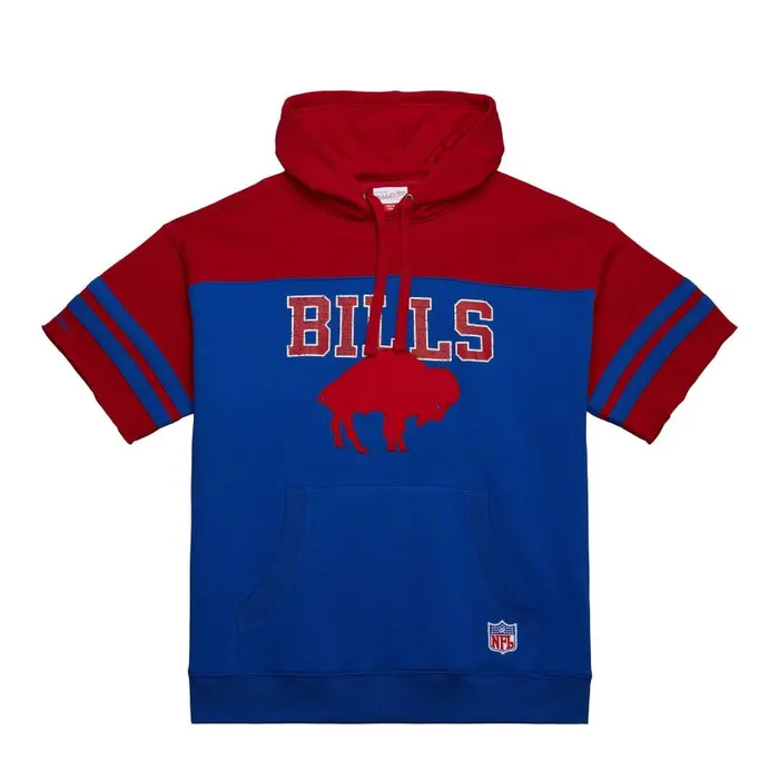 Mitchell and Ness Off Field SS Hoodie Vintage Logo Buffalo Bills Men Hoodies and Sweatshirts Mitchell and Ness Off Field SS Hoodie Vintage Logo Buffalo Bills Men Hoodies and Sweatshirts