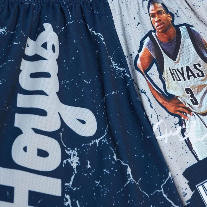 Mitchell and Ness Player Burst Mesh Shorts Georgetown University Allen Iverson Men Shorts
