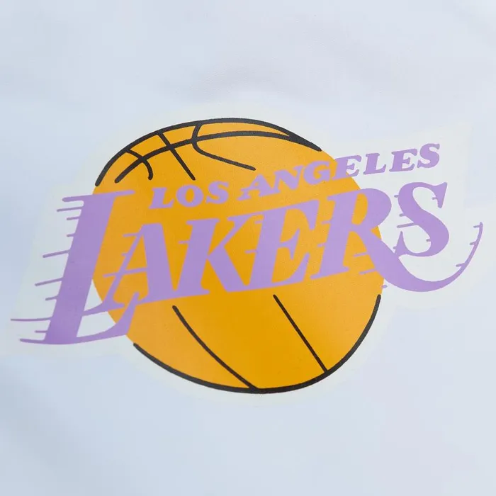 Mitchell and Ness Player Burst Warm Up Jacket Los Angeles Lakers Shaquille O039Neal Men Jackets and Outerwear