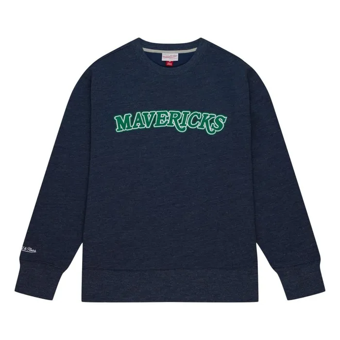 Mitchell and Ness Playoff Win 20 Crew Vintage Dallas Mavericks Men Hoodies and Sweatshirts Mitchell and Ness Playoff Win 20 Crew Vintage Dallas Mavericks Men Hoodies and Sweatshirts